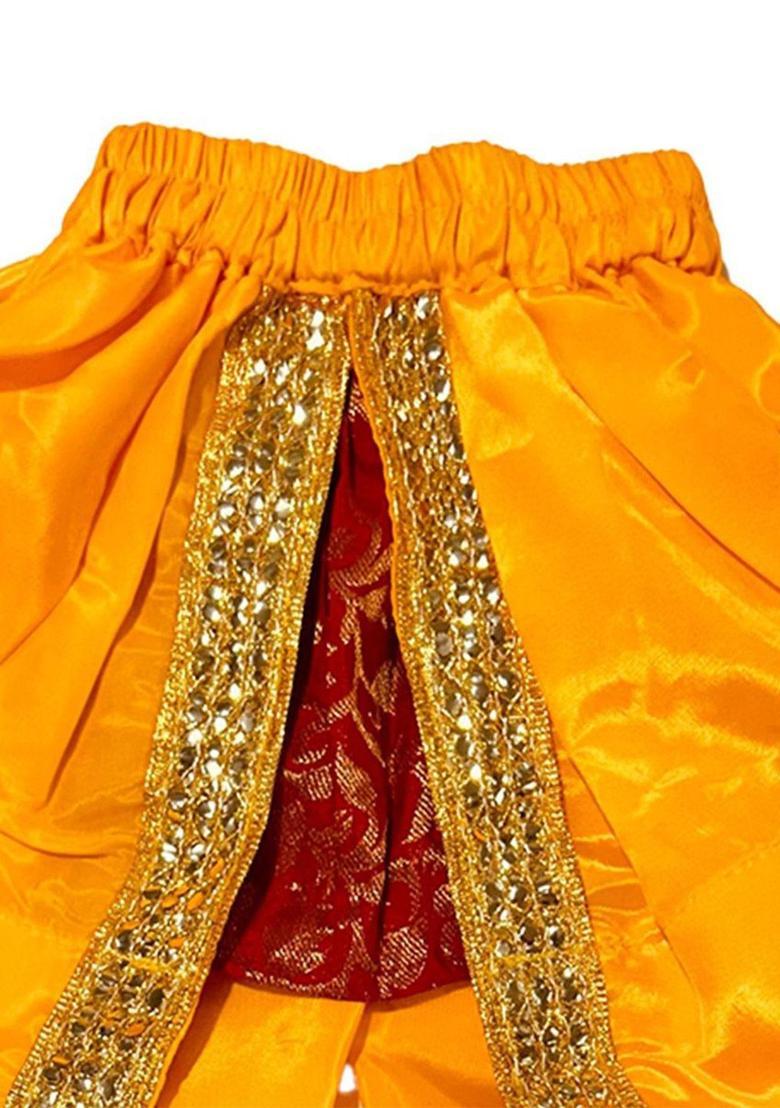 Yellow Blended Costume For Boys  - Indya