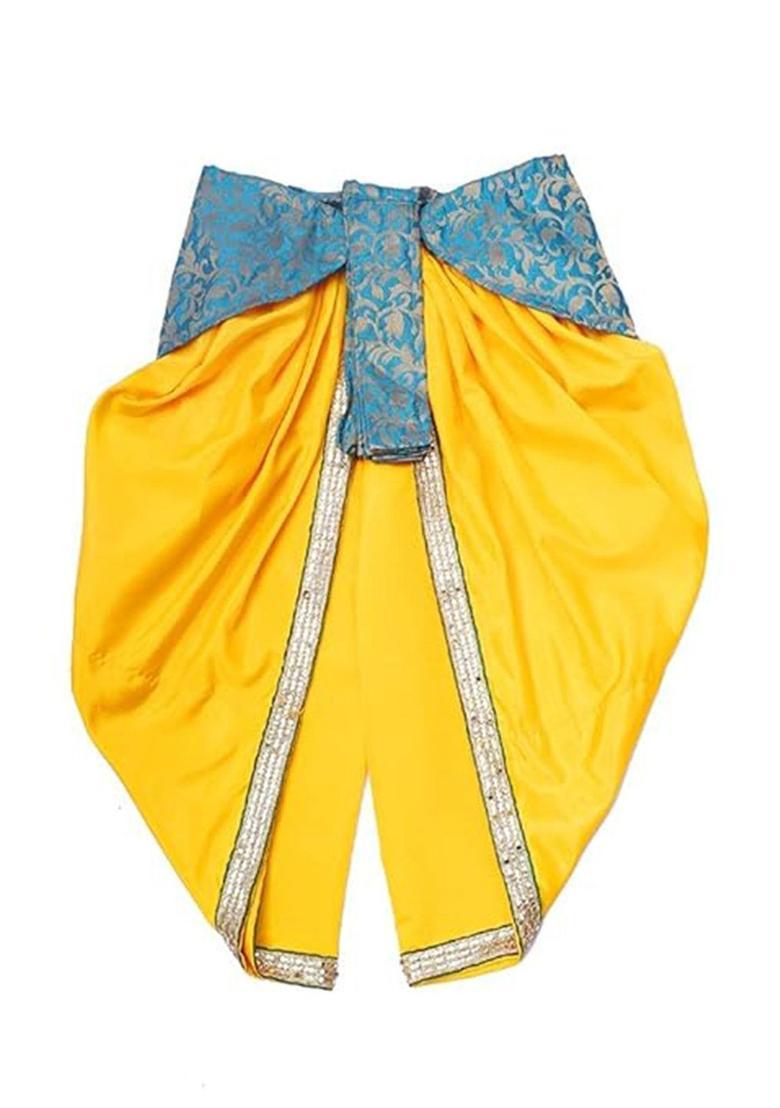 Yellow Blended Costume For Boys  - Indya