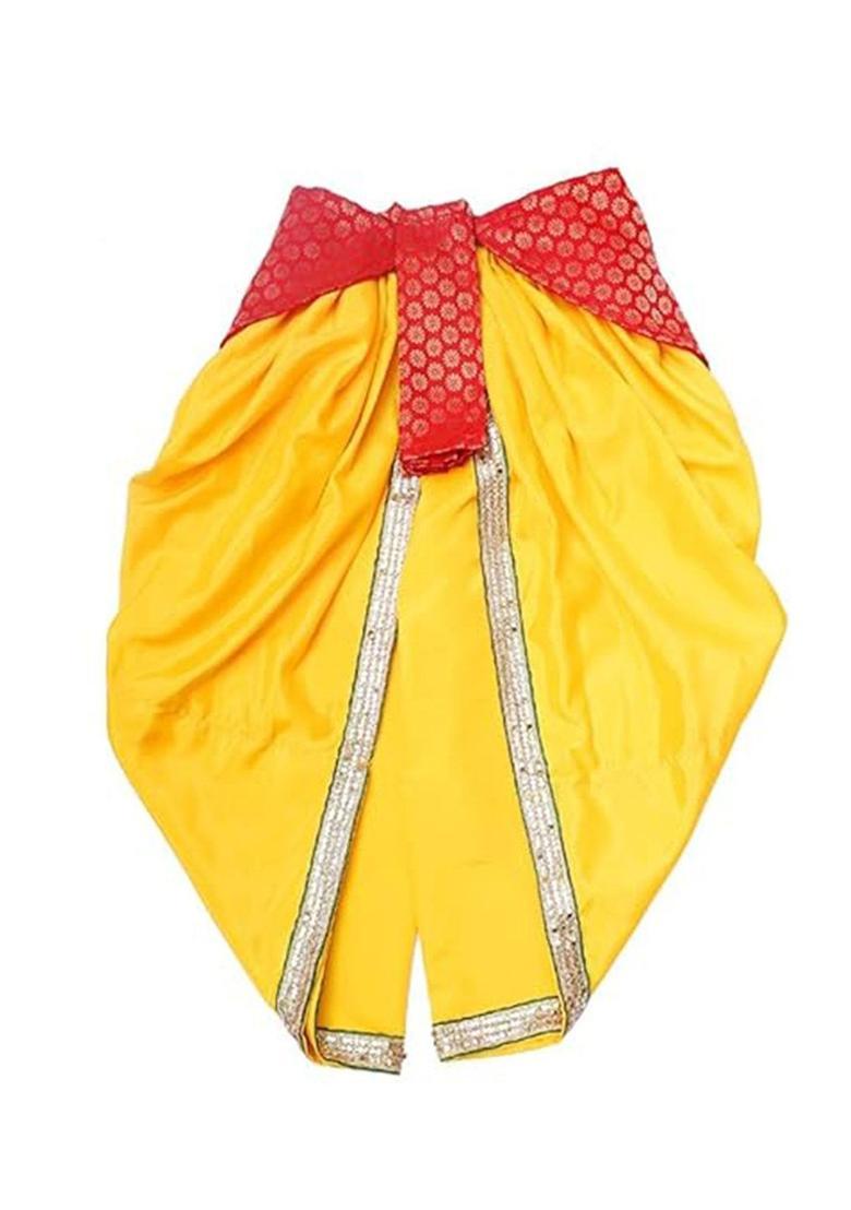 Yellow Blended Costume For Boys  - Indya