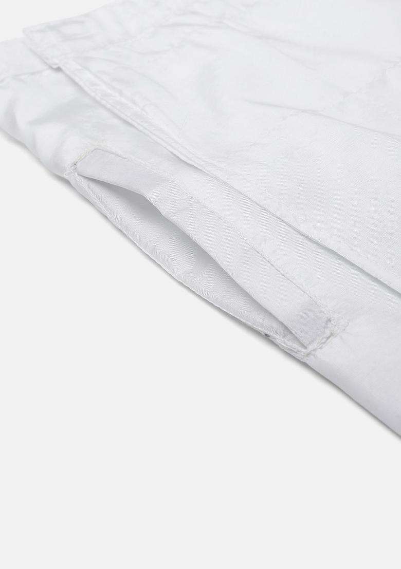 White Solid Cotton Dhoti For Boys  - Indya
