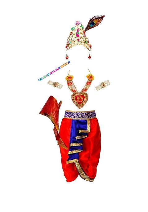Multi Solid Silk Dhoti For Boys 