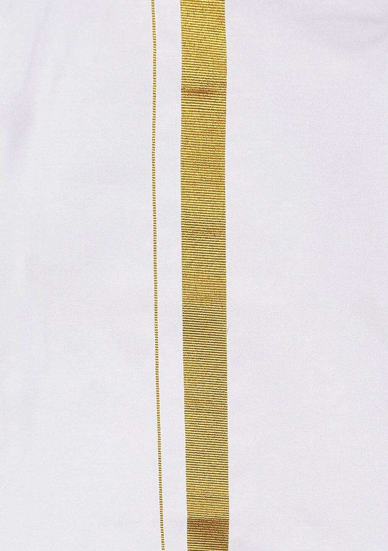 Violet Solid Cotton Dhoti For Boys  - Indya