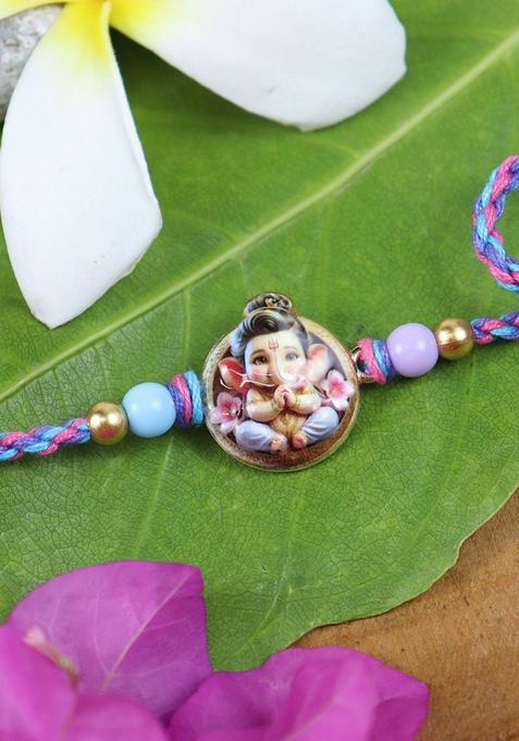 Purple Wraparound Rakhi Set Of 1