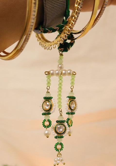 Green Bhaiya Bhabhi Rakhi Set Of 1