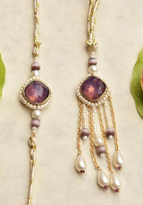 Purple Lumba Rakhi Set Of 1