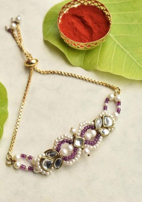 Purple Wraparound Rakhi Set Of 1