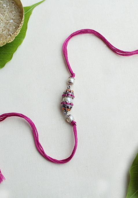 Silver Thread Rakhi Set Of 1