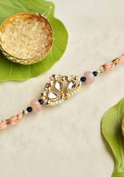 White Thread Rakhi Set Of 1
