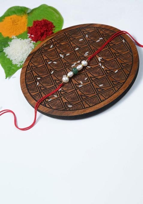 White Thread Rakhi Set Of 1
