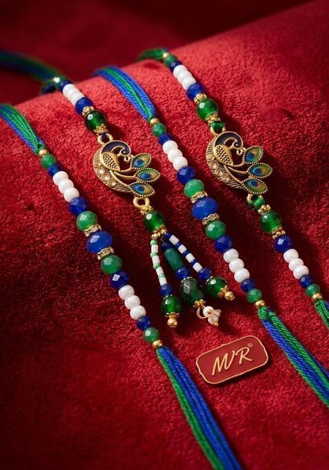 Blue Thread Rakhi Set Of 4