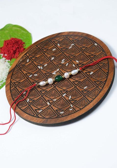 White Thread Rakhi Set Of 1