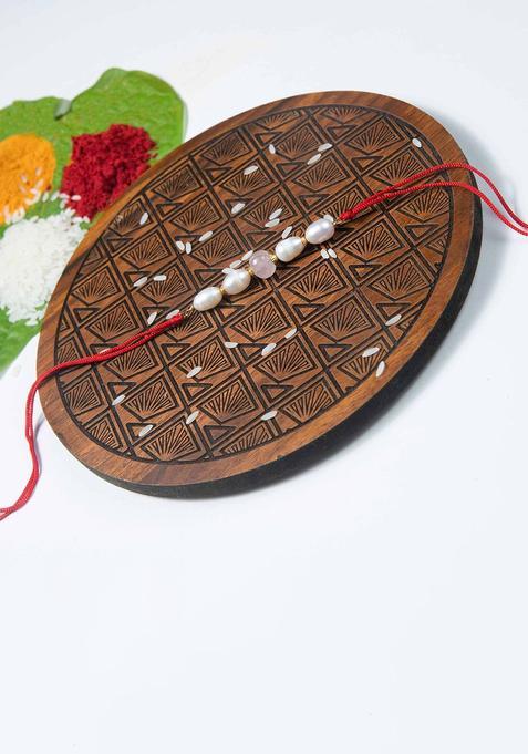 White Thread Rakhi Set Of 1