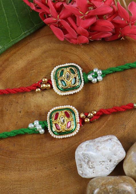Red Thread Rakhi Set Of 2