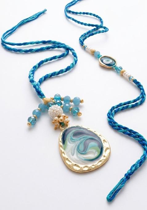 Blue Evil Eye Rakhi Set Of 2