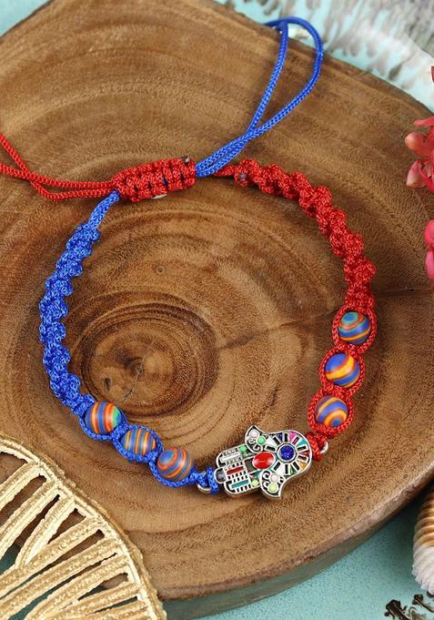 Blue Evil Eye Rakhi Set Of 1