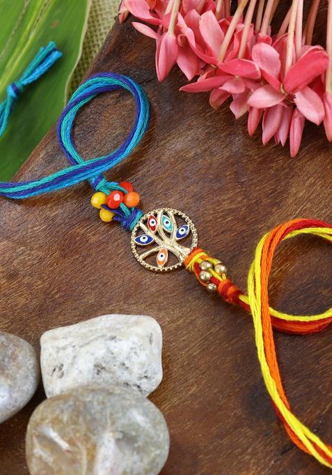 Blue Evil Eye Rakhi Set Of 1