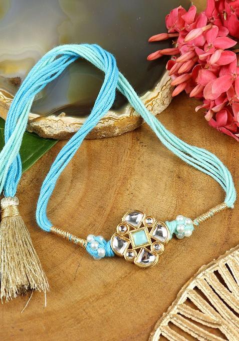 Blue Wraparound Rakhi Set Of 1