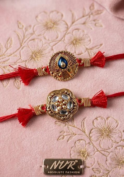 Red Thread Rakhi Set Of 2