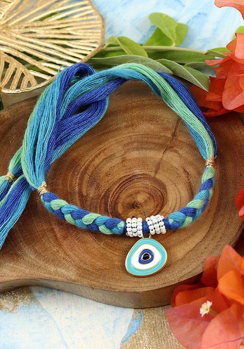 Blue Evil Eye Rakhi Set Of 1