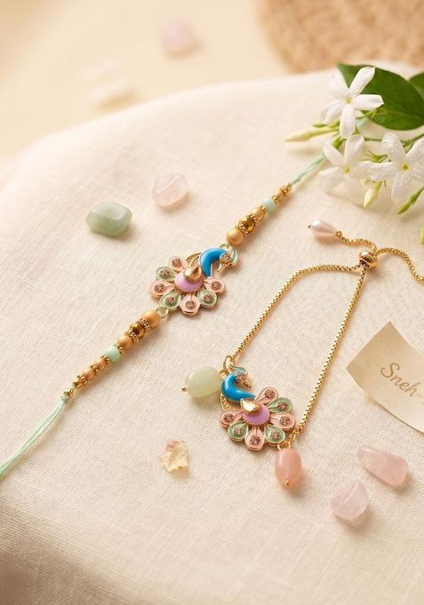 Multicolor Rakhi Set Of 2
