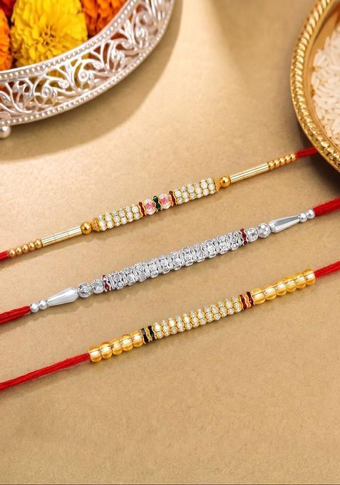 Red Thread Rakhi Set Of 3
