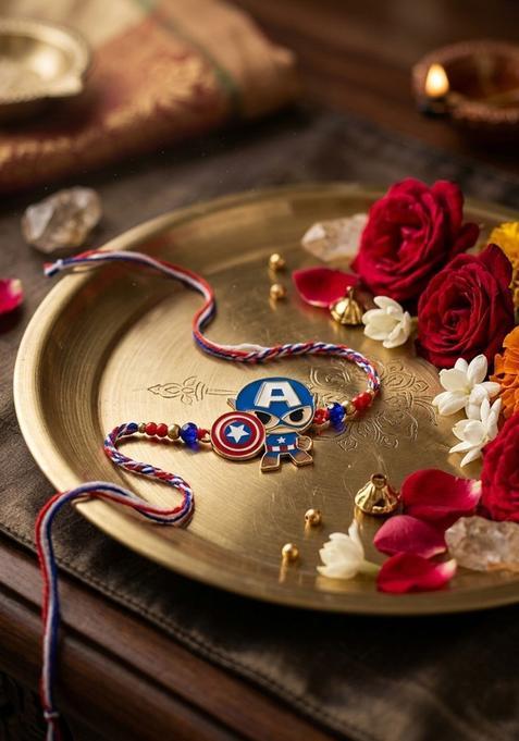 Blue Thread Rakhi Set Of 1