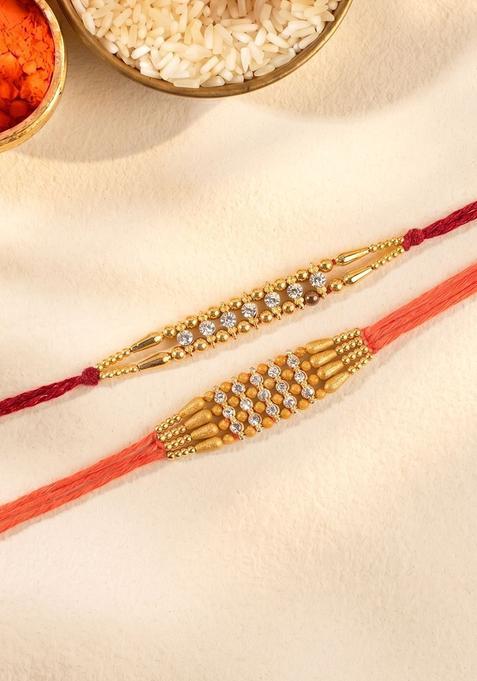 Red Thread Rakhi Set Of 2