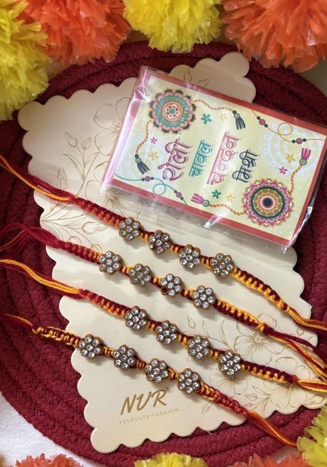 Red Thread Rakhi Set Of 4