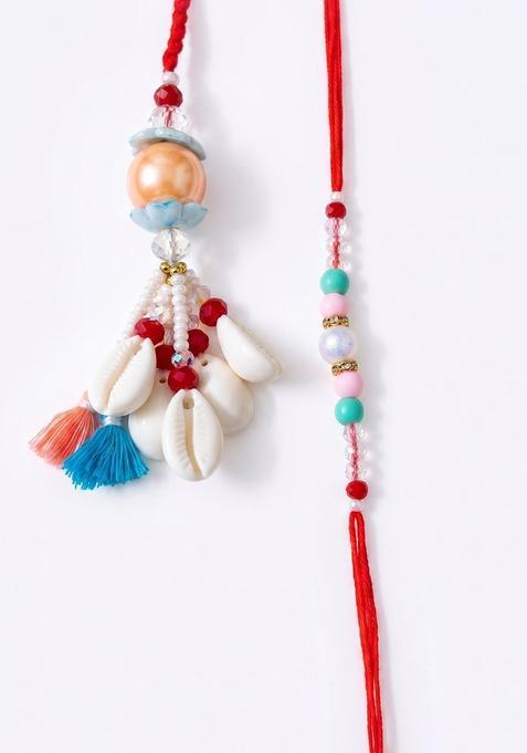 Multicolor Lumba Rakhi Set Of 2
