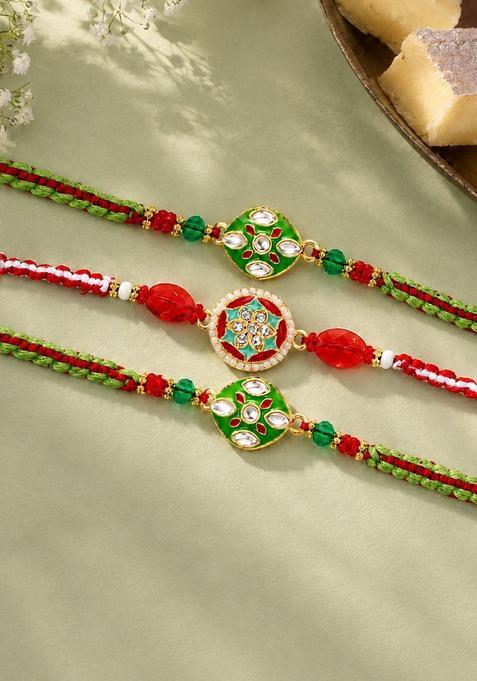 Red Thread Rakhi Set Of 3