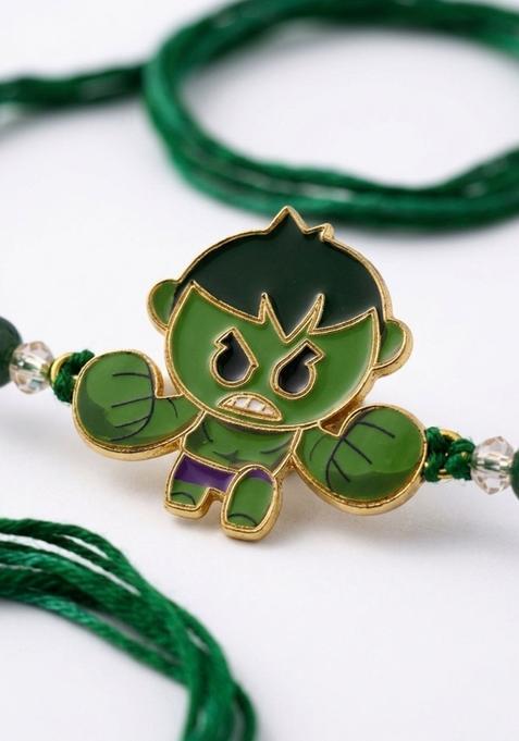Green Thread Rakhi Set Of 1