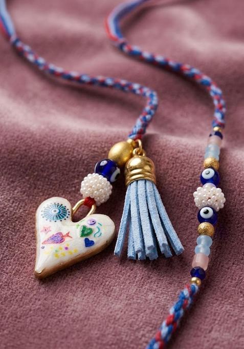 Blue Thread Rakhi Set Of 2