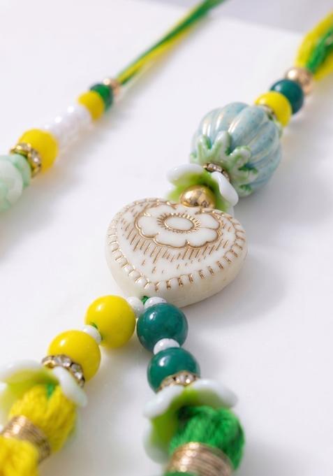 Multicolor Thread Rakhi Set Of 2