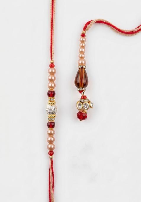 Multicolor Bhaiya Bhabhi Rakhi Set Of 2