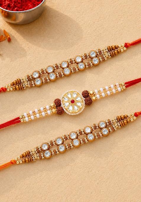 Red Thread Rakhi Set Of 3