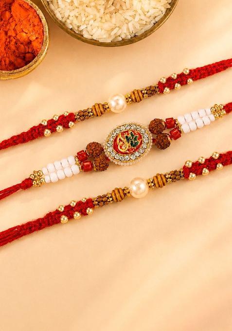 Red Thread Rakhi Set Of 3