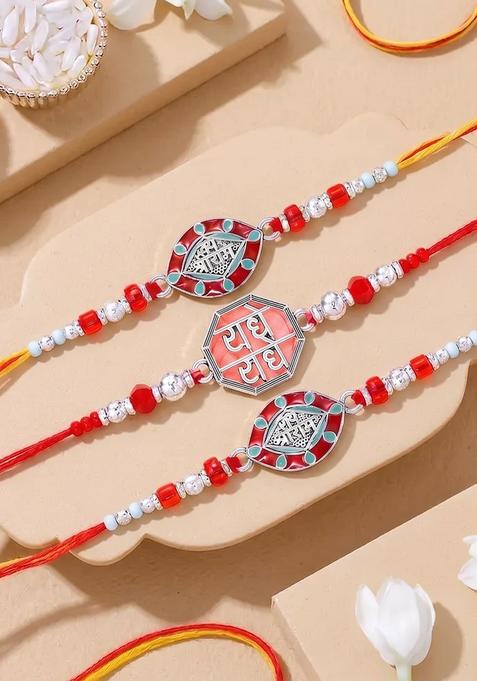 Red Thread Rakhi Set Of 3