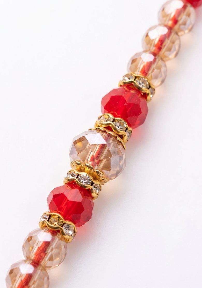 Red Lumba Rakhi Set Of 2 - Indya