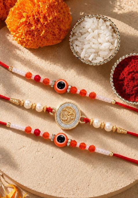 Red Thread Rakhi Set Of 3