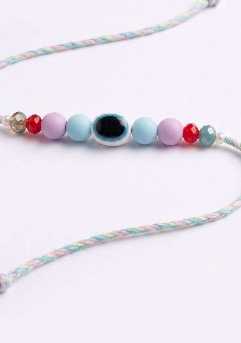 Multicolor Thread Rakhi Set Of 2 - Indya