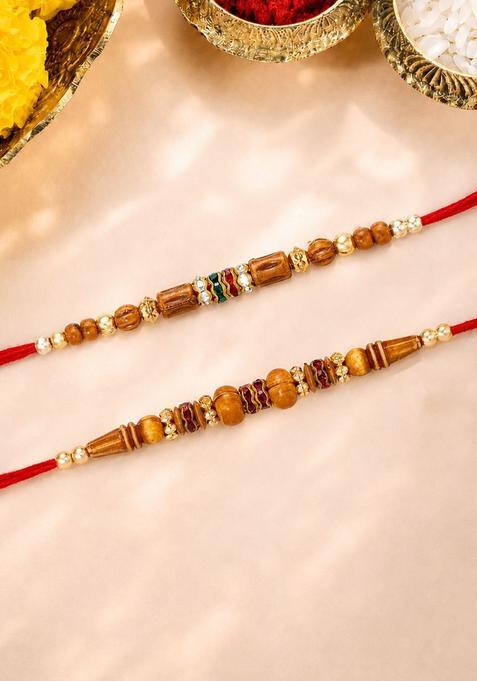 Red Thread Rakhi Set Of 2