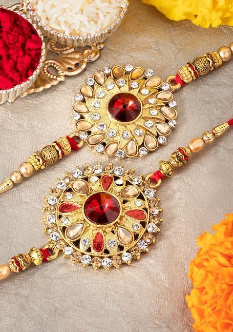 Red Thread Rakhi Set Of 2