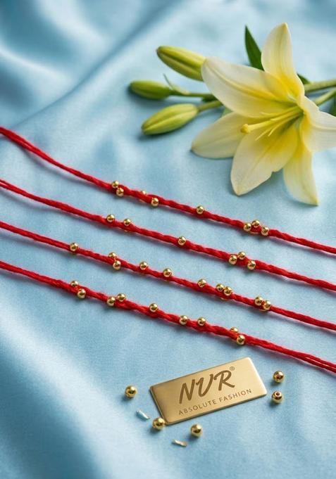 Red Thread Rakhi Set Of 4
