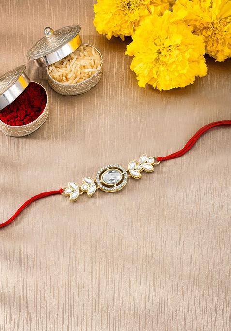 White Thread Rakhi Set Of 1