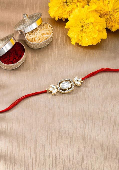 White Thread Rakhi Set Of 1