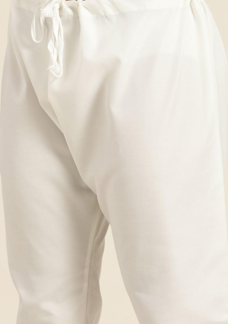 Sea Green Woven Poly Blend Kurta Set For Men