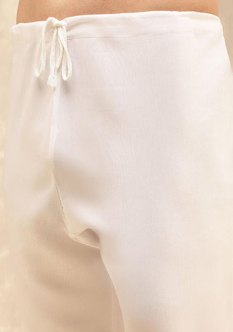 Green Ethnic Motifs Cotton Kurta Set For Men