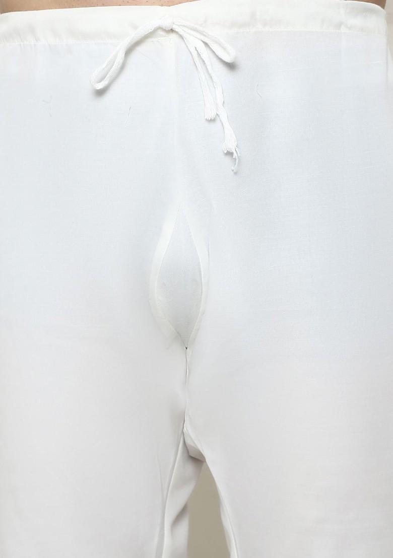 Gold Woven Poly Blend Kurta Set For Men