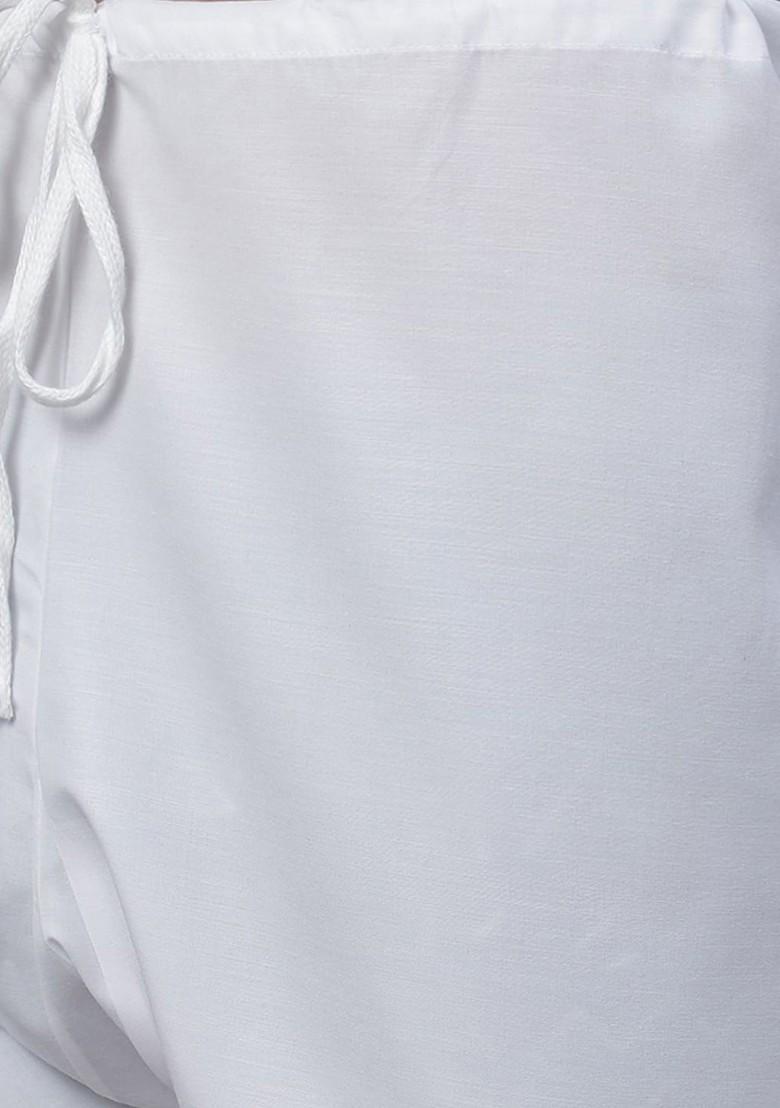 Peach Ethnic Motifs Cotton Kurta Set For Men