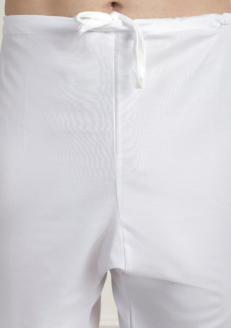 Mustard Ethnic Motifs Cotton Kurta Set For Men